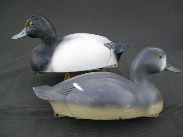 Very Early PS Olt Blue Bill Pair Working Decoys  (#1778)