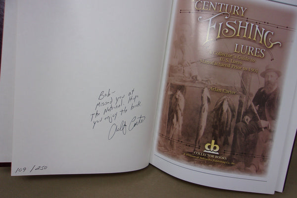 19th Century Fishing Lures by Arlan Carter, numbered, signed, in case