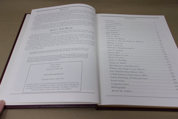 19th Century Fishing Lures by Arlan Carter, numbered, signed, in case