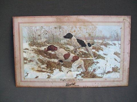 Vintage Berghoff Beer Metal Advertising Sign