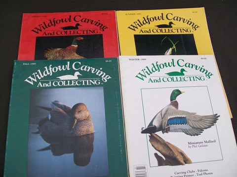 Wildfowl Carving and Collecting Magazine 1989 Complete year