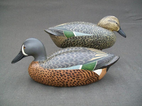 Ken Ingram Blue Wing Teal Pair signed and dated