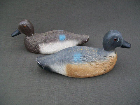 Animal Trap Blue Wing Teal Pair Stamped Excellent Condition