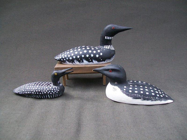 Lot of 3 small Loons from Eugene Wertz and Ron Fundell