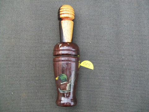 Arkansas Wooden Duck Call Mallard Painted on Barrel
