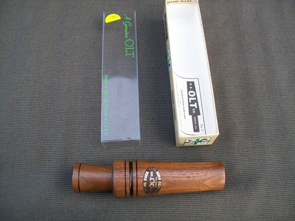 PS Olt DR-115 Wooden Duck Call in box with paperwork
