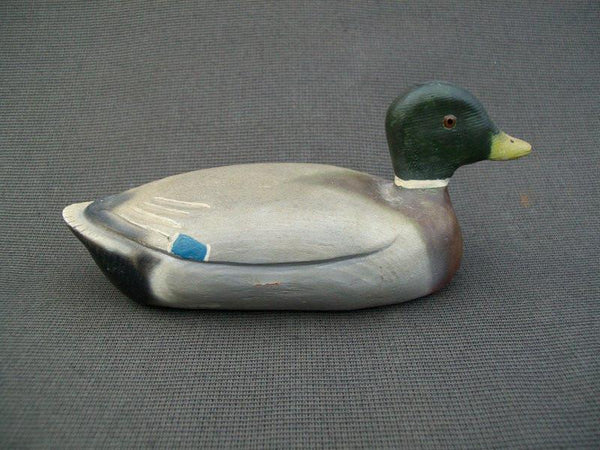 Hand carved Miniature Illinois River Mallard