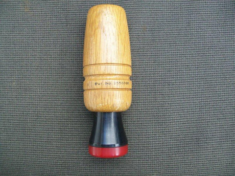 Louis Bicocchi Duck Call with metal stopper and Patent Number