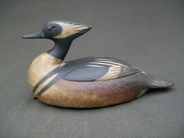 Reggie Birch Hooded Merganser with Lead Weight and Rigging Strap