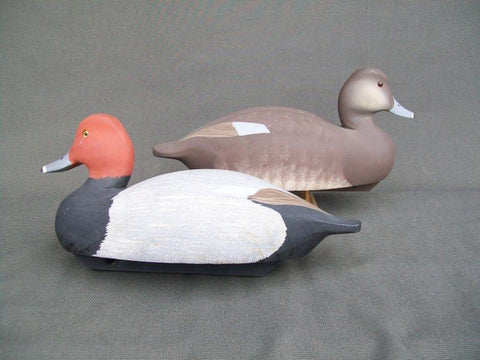 Jack Sweet Red Heads Decoys Unlimited Stamped Pair.  (#2203)