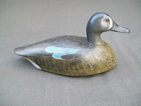 Working Canadian Blue Wing Teal with lead weight and rigging hook