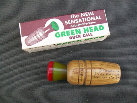Greenhead duck call Louis Bicocchi with box