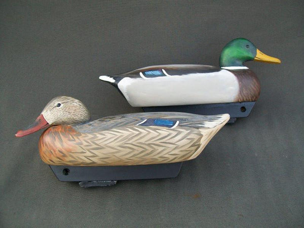 Pair of Borrett Working Mallards with Keel, Stamped
