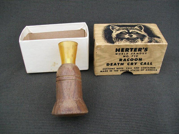Herters Racoon Death Cry Call #712 with box and papers