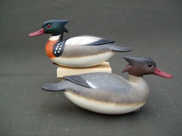 Rick Brown Third Size Red Breasted Mergansers- Pair