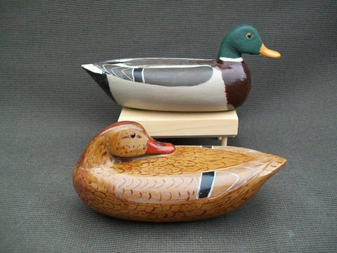 Fred Coleman Hennepin Illinois 1/4 size Mallards Pair