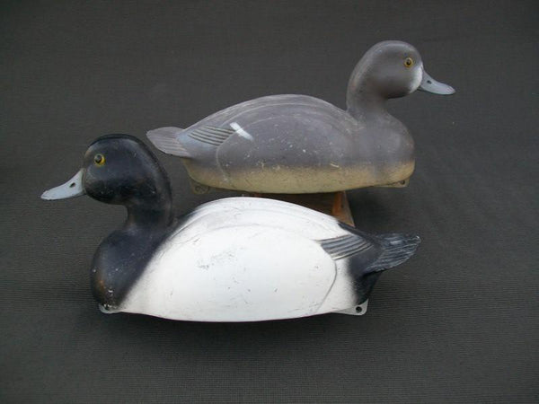 Very Early PS Olt Blue Bill Pair Working Decoys