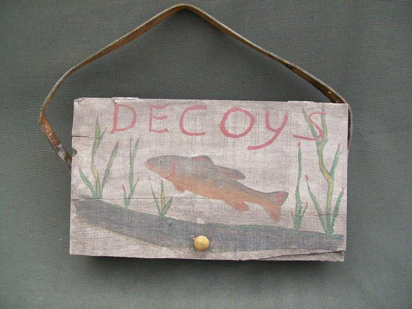 Handmade Fish Decoy Wooden Storage Box