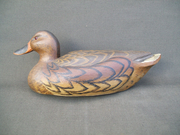 Mallard Hen Cork Body, Wooden Head  (#2237)