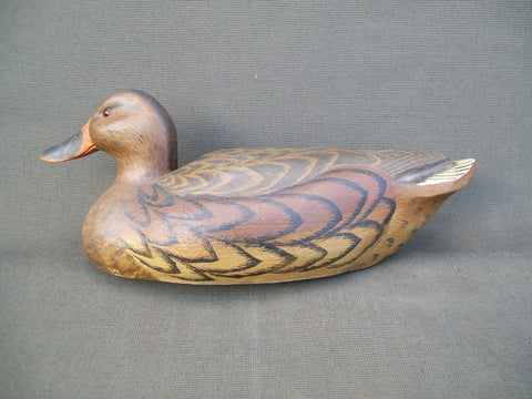 Mallard Hen Cork Body, Wooden Head  (#2237)