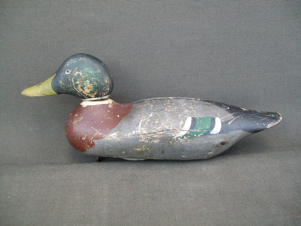 Mason Detroit Grade Mallard Drake, weight and brand on bottom - original paint