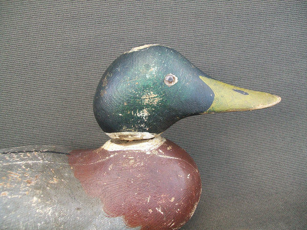 Mason Detroit Grade Mallard Drake, weight and brand on bottom - original paint