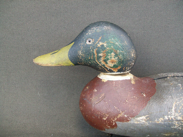 Mason Detroit Grade Mallard Drake, weight and brand on bottom - original paint