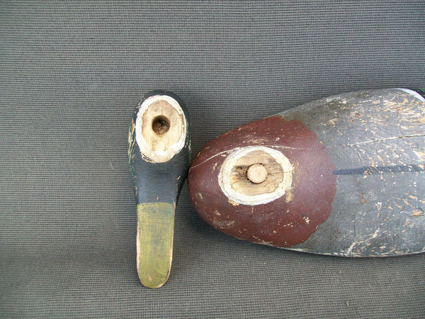 Mason Detroit Grade Mallard Drake, weight and brand on bottom - original paint