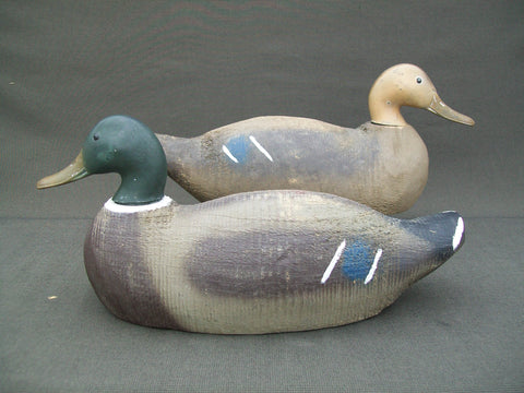 Animal Trap Pair of Mallards - stamped  (#2302)