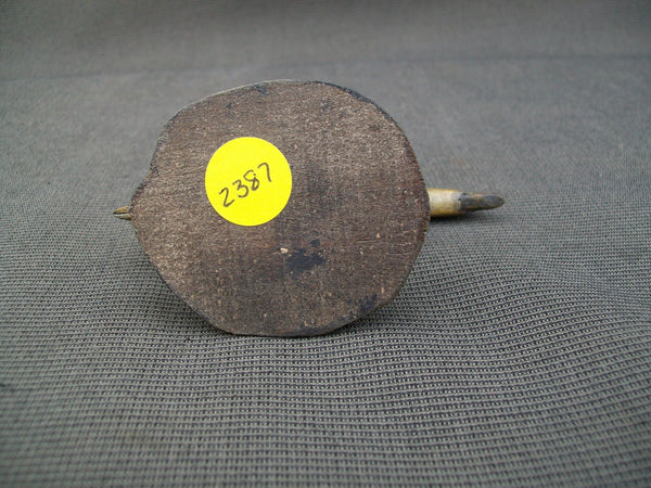 Standing Old Squaw Mini on Hand carved Clam Shell base  (#2387)