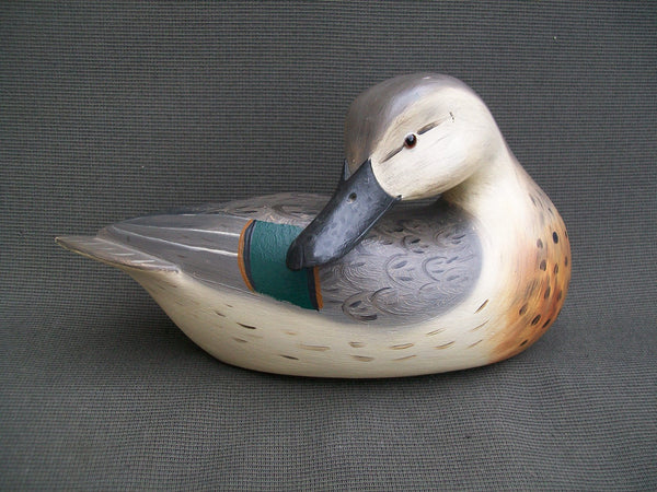 Pair- Robert Weeks Green Wing Teal Original Paint, Excellent Condition