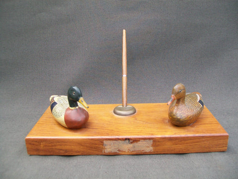 Bud Hinck Desk Pen Set with Miniature Mallards  (#2505)