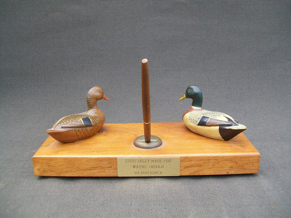 Bud Hinck Desk Pen Set with Miniature Mallards  (#2505)