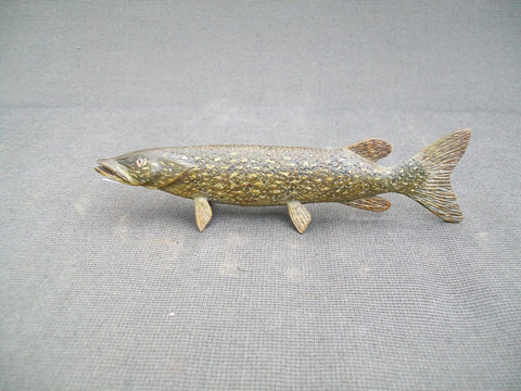 Hand carved Northern Pike Miniature  (#2516)