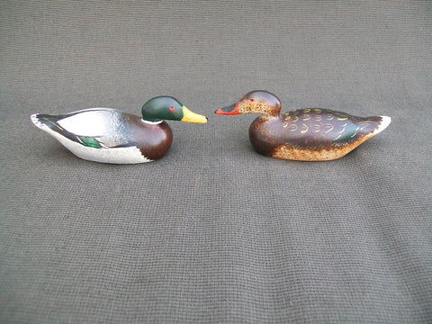 Jerry Simon Mason Style Miniature Mallards - Pair