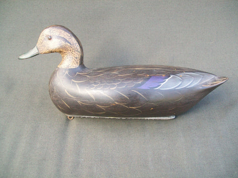 Perdew Style Black Duck with weight by Charlie Moore