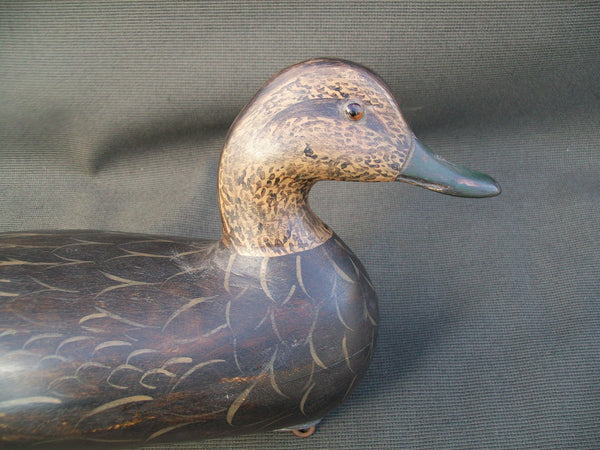 Perdew Style Black Duck with weight by Charlie Moore