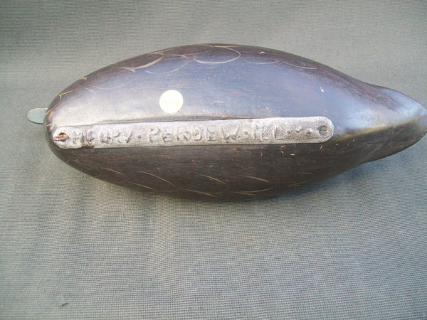 Perdew Style Black Duck with weight by Charlie Moore