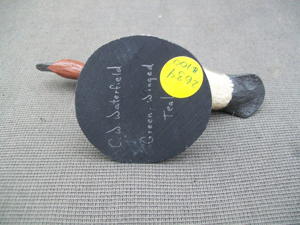 C. W. Waterfield Miniature Green Winged Teal, Crowell Style