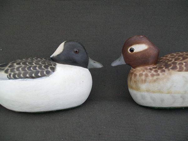 Fred Destri 1/3 size Bufflehead Pair, Raised Wings (#2662)