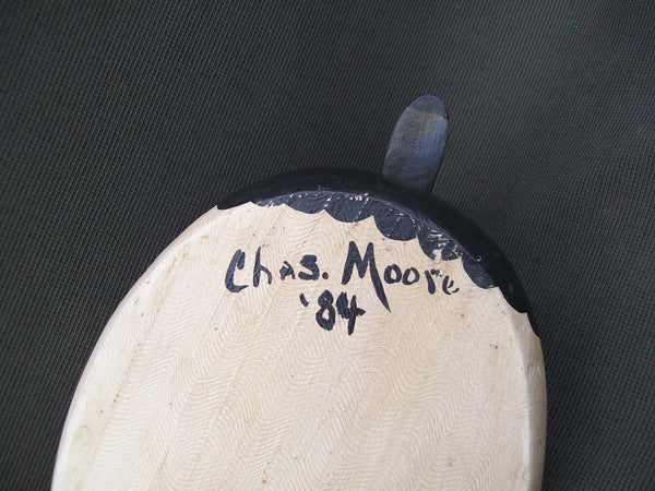 Hollow Blue Bill painted by Charlie Moore