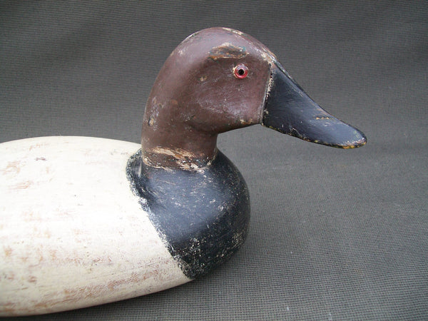Illinois River Canvasback Drake- mostly original paint- Circa 1920's