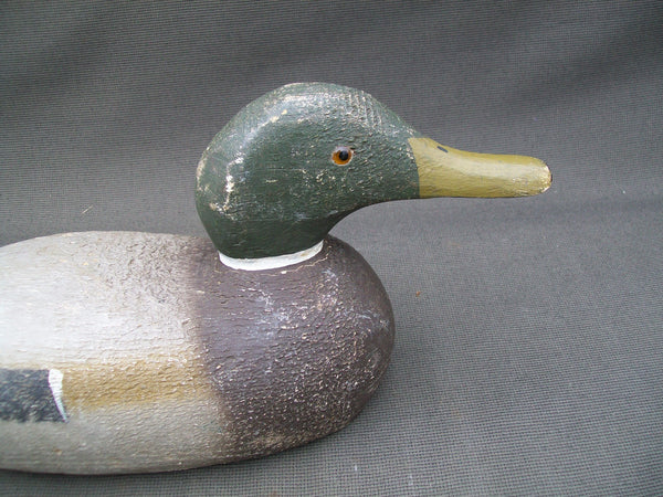 Tuveson Factory Mallard Drake- Original Paint, Lead weight