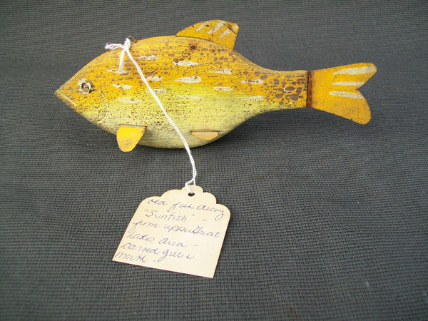 Unknown Wooden Fish Decoy - Sunfish  (#2847D)