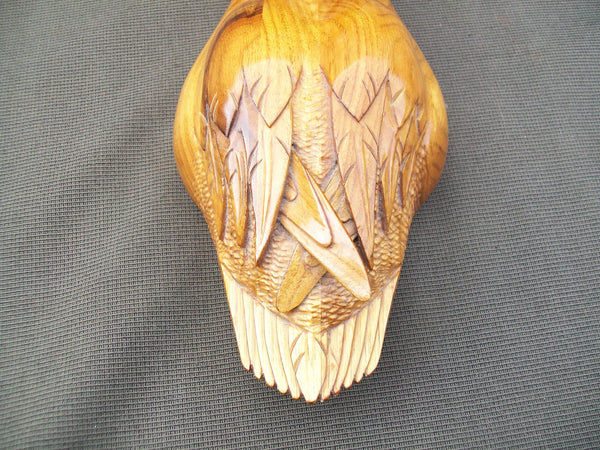 Marv Meyer Carved Wood Duck, Raised Wings