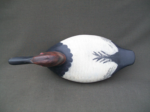 Elliston Style Canvasback, hand carved & hand painted