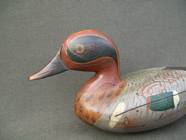 T.J. Hooker Greenwing Teal,  signed and stamped "Swan Quarter"