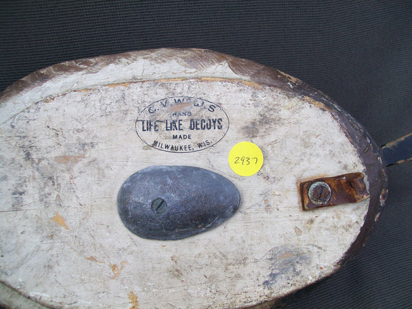 C.V. Wells Canvasback - Lifelike Decoys, Milwaukee, WI