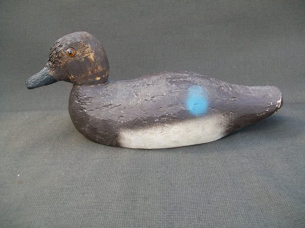Animal Trap Blue Wing Teal Hen, stamped- Excellent Original Paint