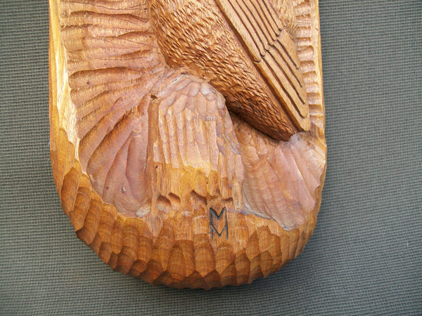 Marv Meyer Hand Carved Owl Wall Plaque  (#2989)